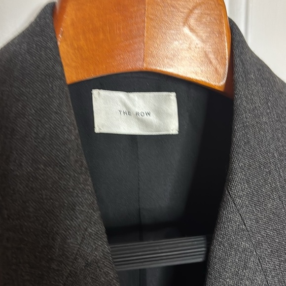 EUC THE ROW women’s blazer and pants  in wool charcoal grey sz 4 sold together - Picture 4 of 16